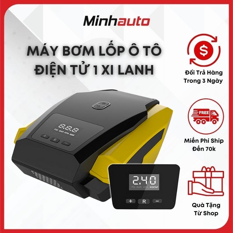 Bơm xe ô tô - bơm lốp ô tô điện tử 1 xi lanh có đèn