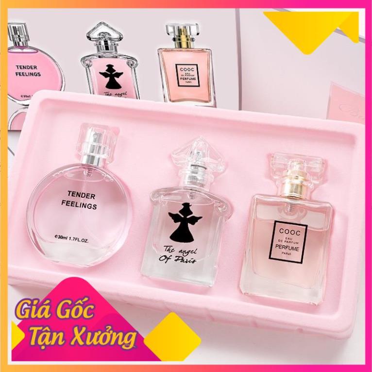 Set 3 chai nước hoa nữ Maycreate quà tặng cao cấp