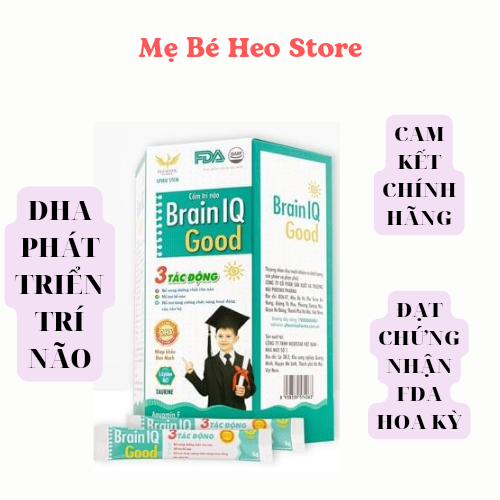 Cốm trí não DHA cốm Brain IQ Good bổ não tăng cường hệ miễn dịch và đề kháng hộp 30 gói x 3g