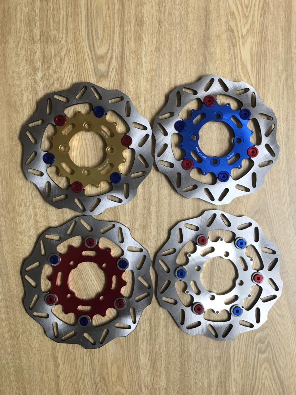 ĐĨA KIỂU LÒNG MÀU 220MM  RSX BLADE FUTURE WAVE AIRBLADE  SIRIUS EXCITER 135....GÁN ZIN THEO XE KHÔNG CHẾ CHÁO