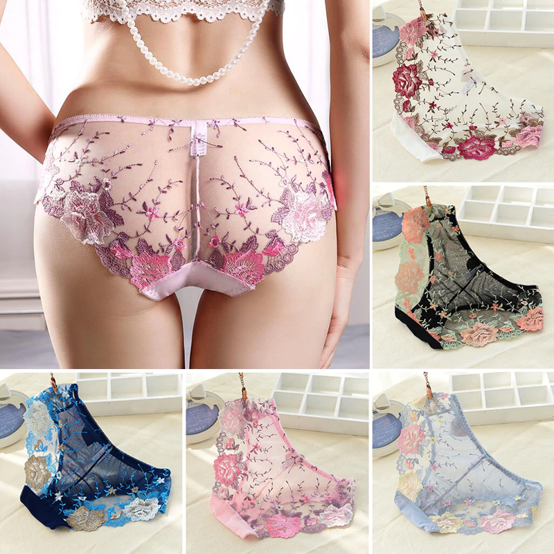 Combo 5 quần lót nữ ren thêu hoa cao cấp 1136a