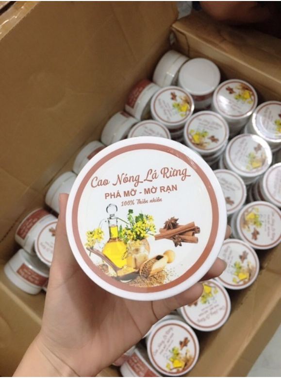 Cao nóng lá rừng giúp tan mỡ mờ rạn da