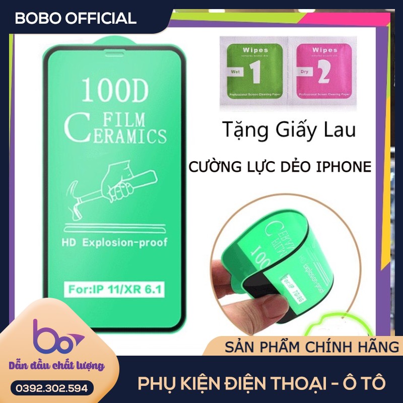 Kính Cường Lực Dẻo 100D Siêu Mỏng,Siêu Bền,Chống Bám Vân Tay,Chống Va Đập Dành Cho Iphone 6 7 8 X 11 6Plus 7 Plus 8 Plus Xr Xs Max Iphone 11 Pro Max Chất Lượng Cao,Bẻ Không Vỡ 1