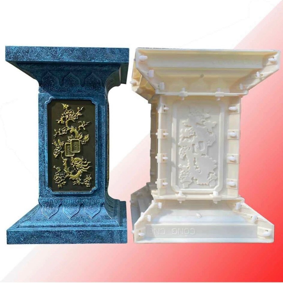 Khuôn đúc chân đôn vuông cao cố định 55cm nhựa ABS