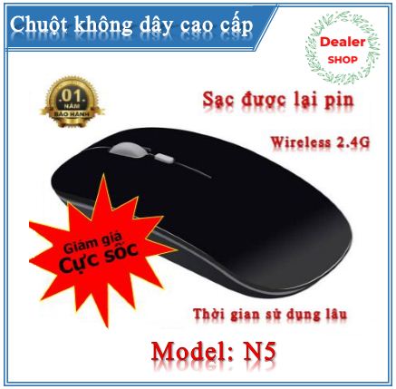 [GIÁ CỰC SỐC] Chuột sạc pin, không dây, cao cấp