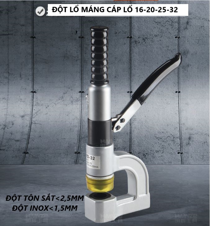 [HCM]đột lổ máng cáp điện SYD 32 kèm khuôn 16+20+25+32