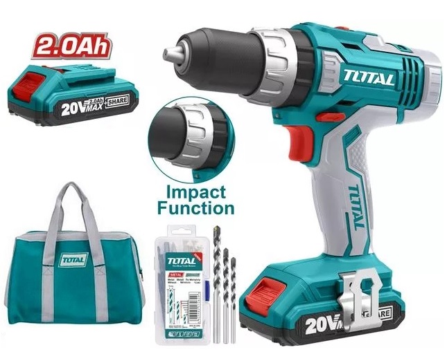 Máy khoan búa dùng pin 20v total tidli20025