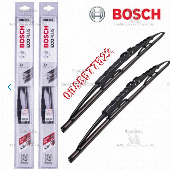 Bộ 2 cây gạt mưa xe Nissan Sunny- Boch Ecoplus xương sắt 22x20 inch
