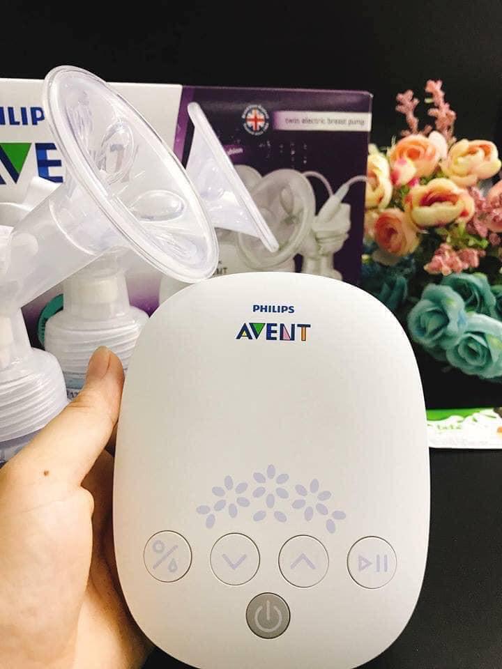 Máy hút sữa điện đôi Avent hoa tuyết bảo hành 2 năm