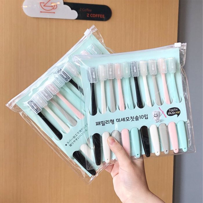 Sét 10 Bàn Chải Xuất Nhật Siêu Mềm Chăm Sóc Răng Miệng