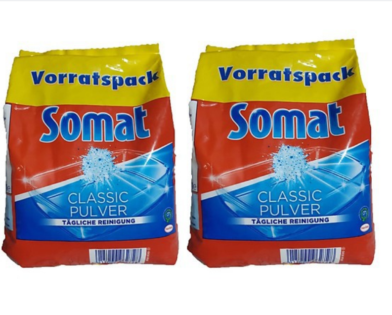 Combo 02 gói bột somat 1,2kg - Đức dùng cho máy rửa chén bát