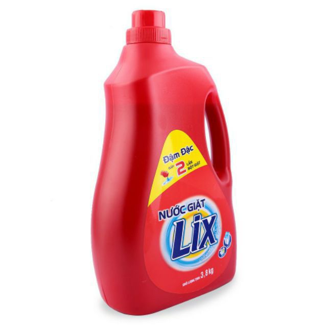 Nước giặt lix hương nước hoa màu cam 3,8kg qtp005