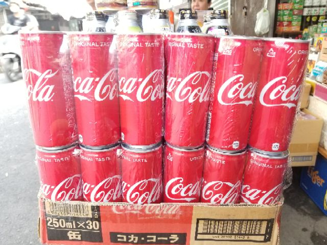 Coca-cola nhật 250ml thùng 30lon
