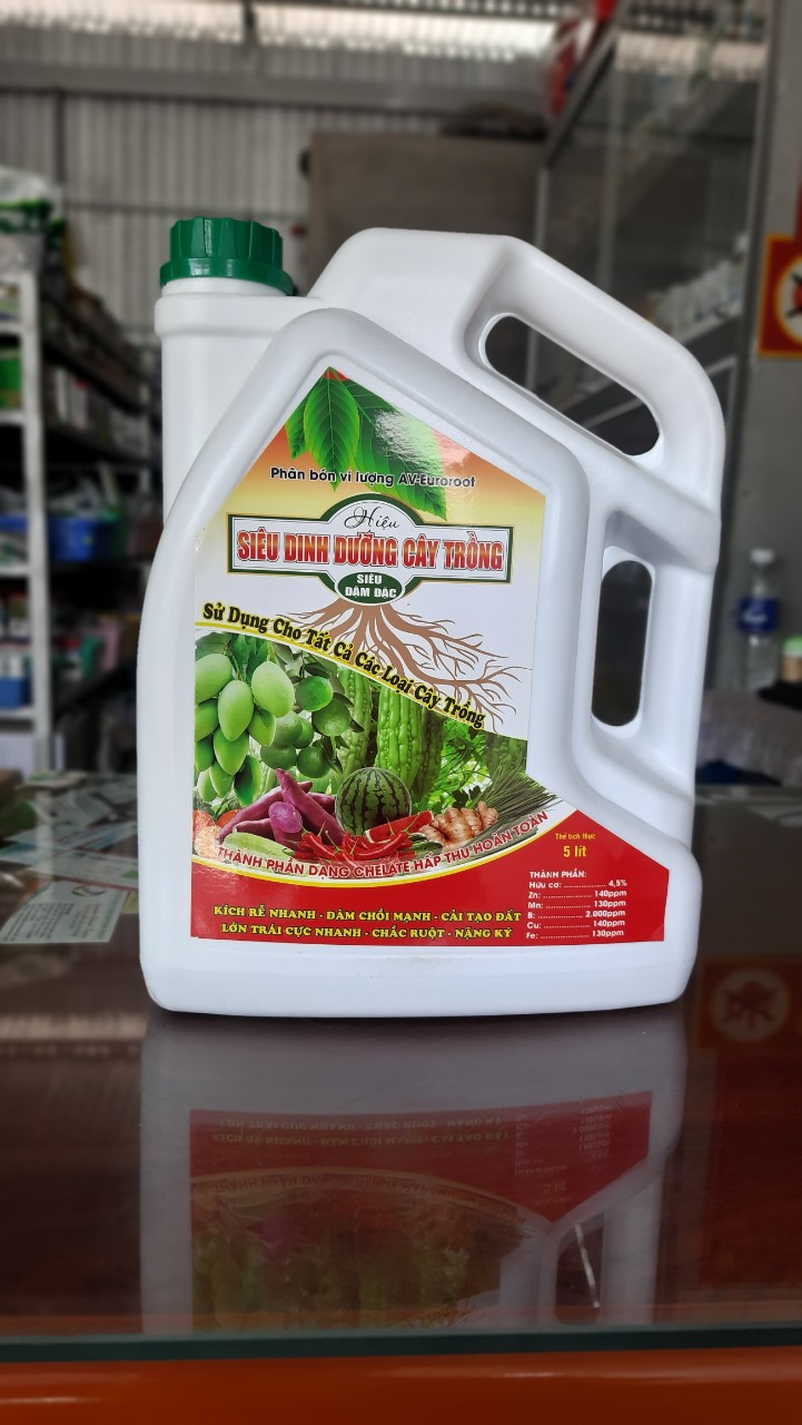 Siêu dinh dưỡng cây trồng 5l - kích rễ, đâm chồi, dưỡng cây, dày lá, nuôi trái, lớn trái, chắc ruột, nặng ký...