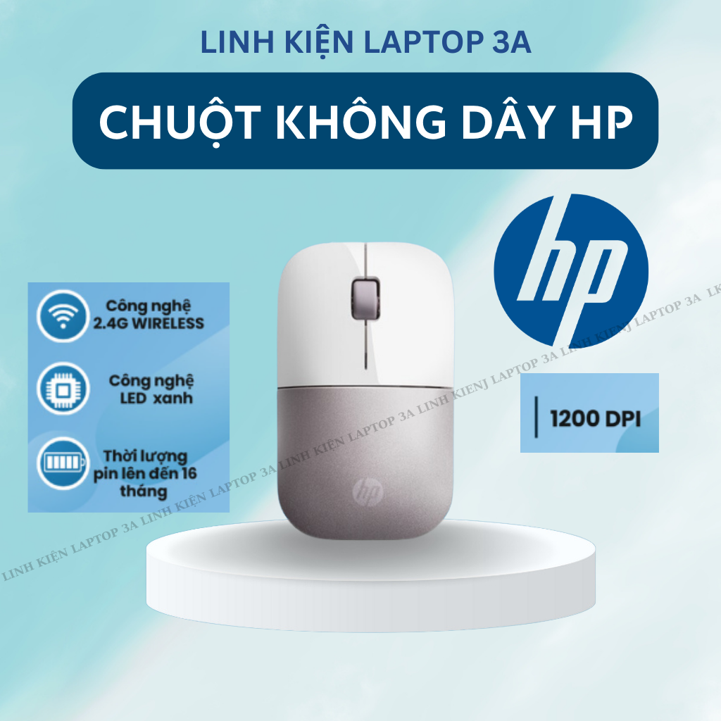 Chuột không dây HP wireless Z3700, chuột máy tính HP có dây cho dân văn phòng, sinh viên