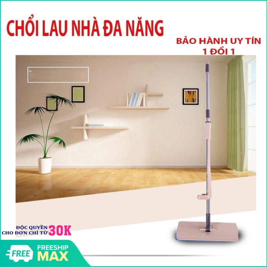 Cây lau nhà tự vắt phẳng thông minh Spin Mop xoay 360 độ, Giảm giá tới 50%