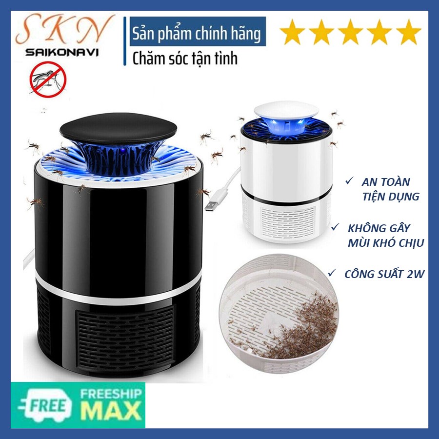 Đèn bắt muỗi thông minh hình trụ - máy bắt côn trùng - đèn bắt muỗi gia đình