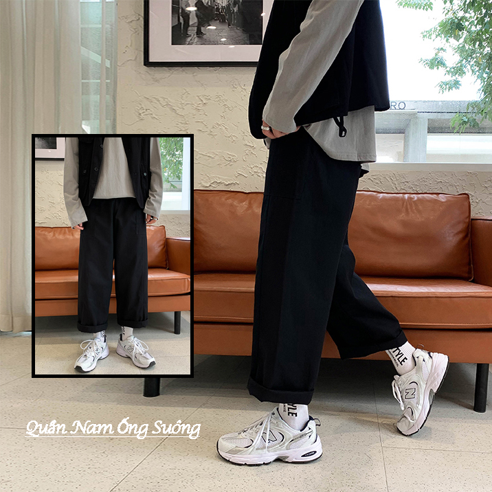 Quần Jogger Nam Ống Suông Lưng Chun Co Giãn Phối Túi Lớn Tiện Lợi Phong Cách Trẻ Trung Hàn Quốc Hot Trend 2021 Thời Trang 4HER QUAN SM005