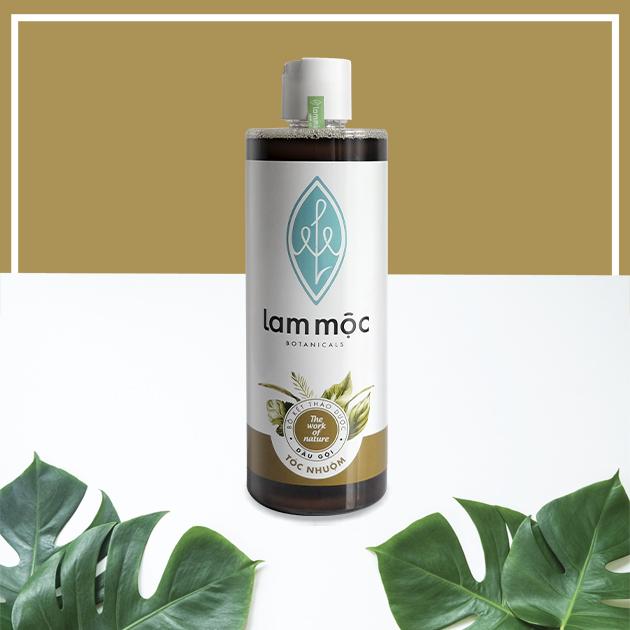 Dầu gội bồ kết thảo mộc Lam Mộc dành cho tóc nhuộm 500ml - DG500N2