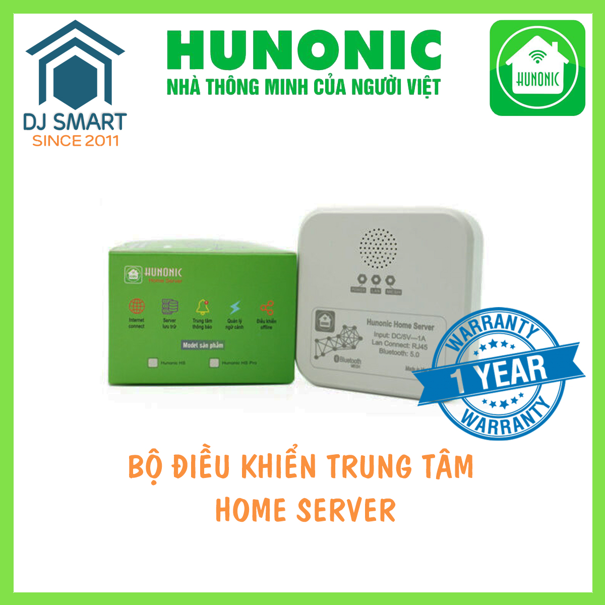 Bộ Điều Khiển Trung Tâm Smarthome - Hunonic Home Server - Công nghệ Bluetooth Mesh - Dễ Dàng Sử Dụng Và Lắp Đặt - Chinh Hãng Bảo Hành 12 Tháng