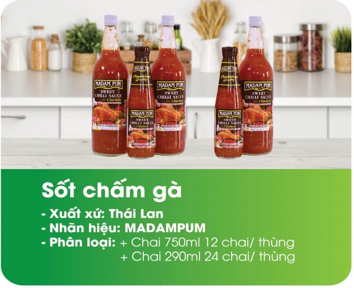 Sốt ớt chua ngọt Thái Lan 900gr (hàng mới về)