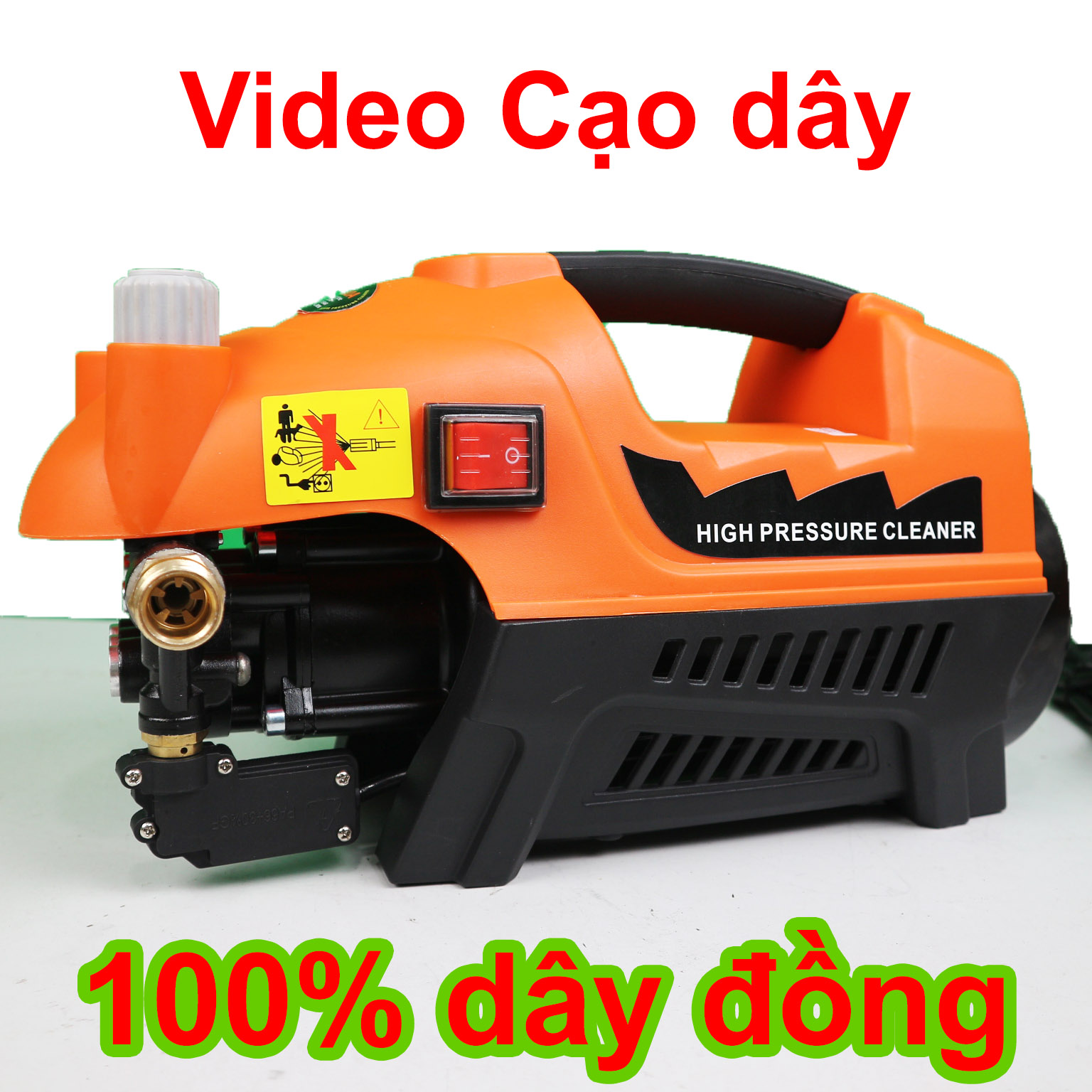 Máy rửa xe có chỉnh áp Lead LE2200A JAPAN dây đồng nguyên chất bấm xem video mở máy | Máy rửa xe mô tư từ không chổi than