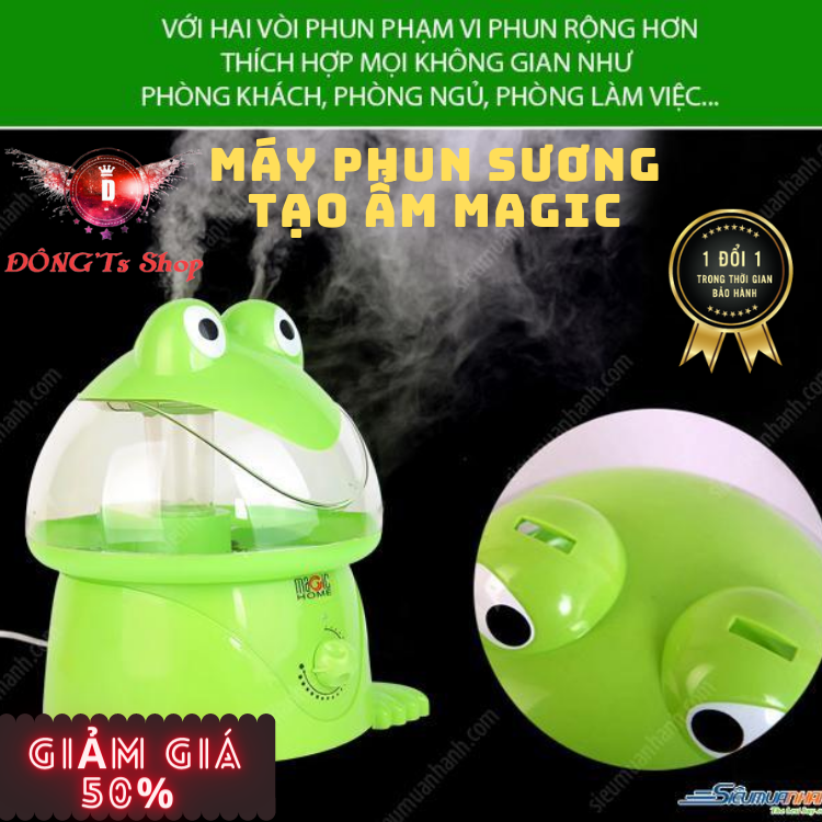MÁY PHUN SƯƠNG cao cấp - MÁY PHUN SƯƠNG tạo ẩm Magic Home HL-H202 - Máy tạo độ ẩm - Dùng cho phòng ngủ, phòng làm việc - Máy phun sương dành cho mùa hè - TẶNG 1 BÌNH ĐỰNG NƯỚC THỦY TINH 40K - BH UY TÍN 1 ĐỔI 1 TẠI VanDongTS Shop