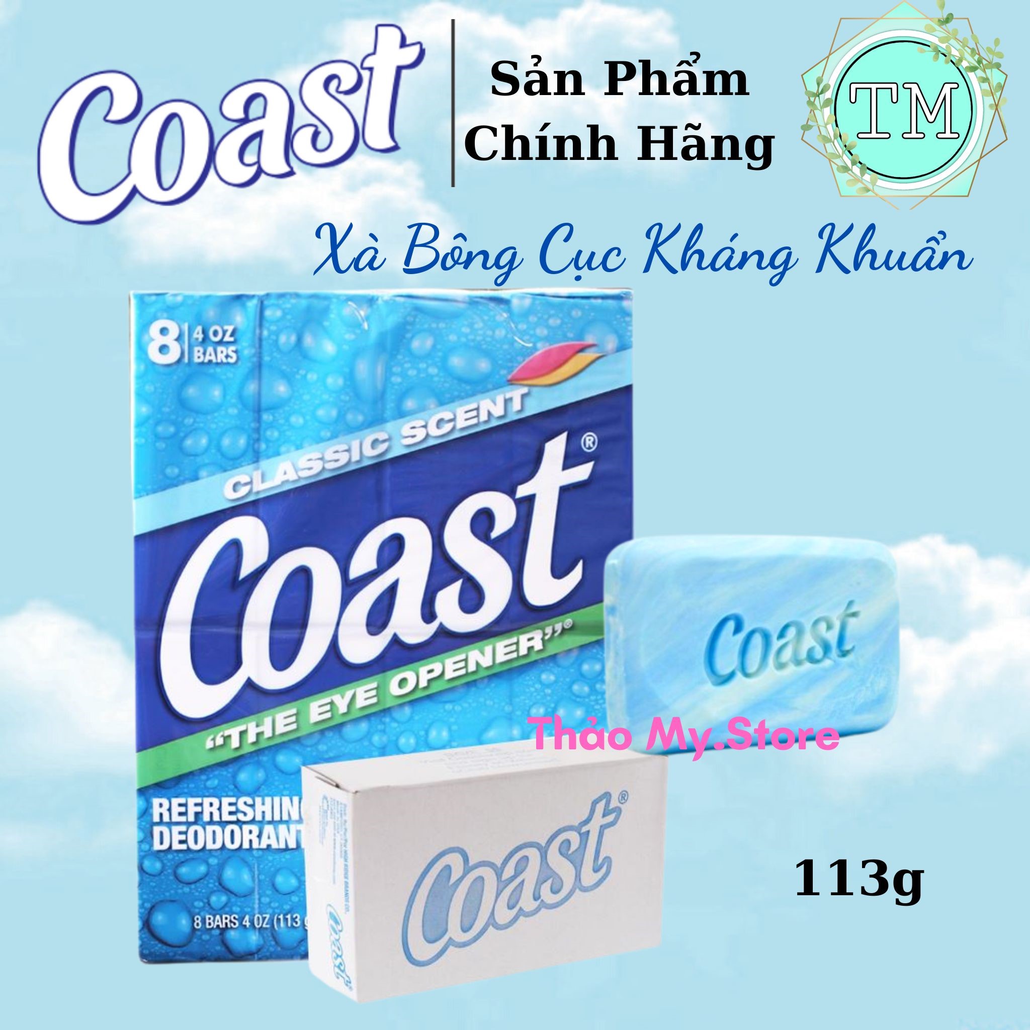 Xà bông cục coast 113g