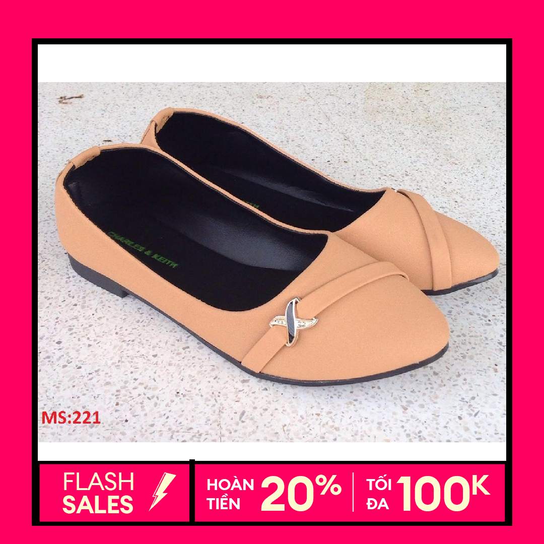Giày búp bê nữ PinkShopGiayDep đế bệt da mềm 2 3 phân tiểu thư sang chảnh giày nữ đẹp – Mã 221