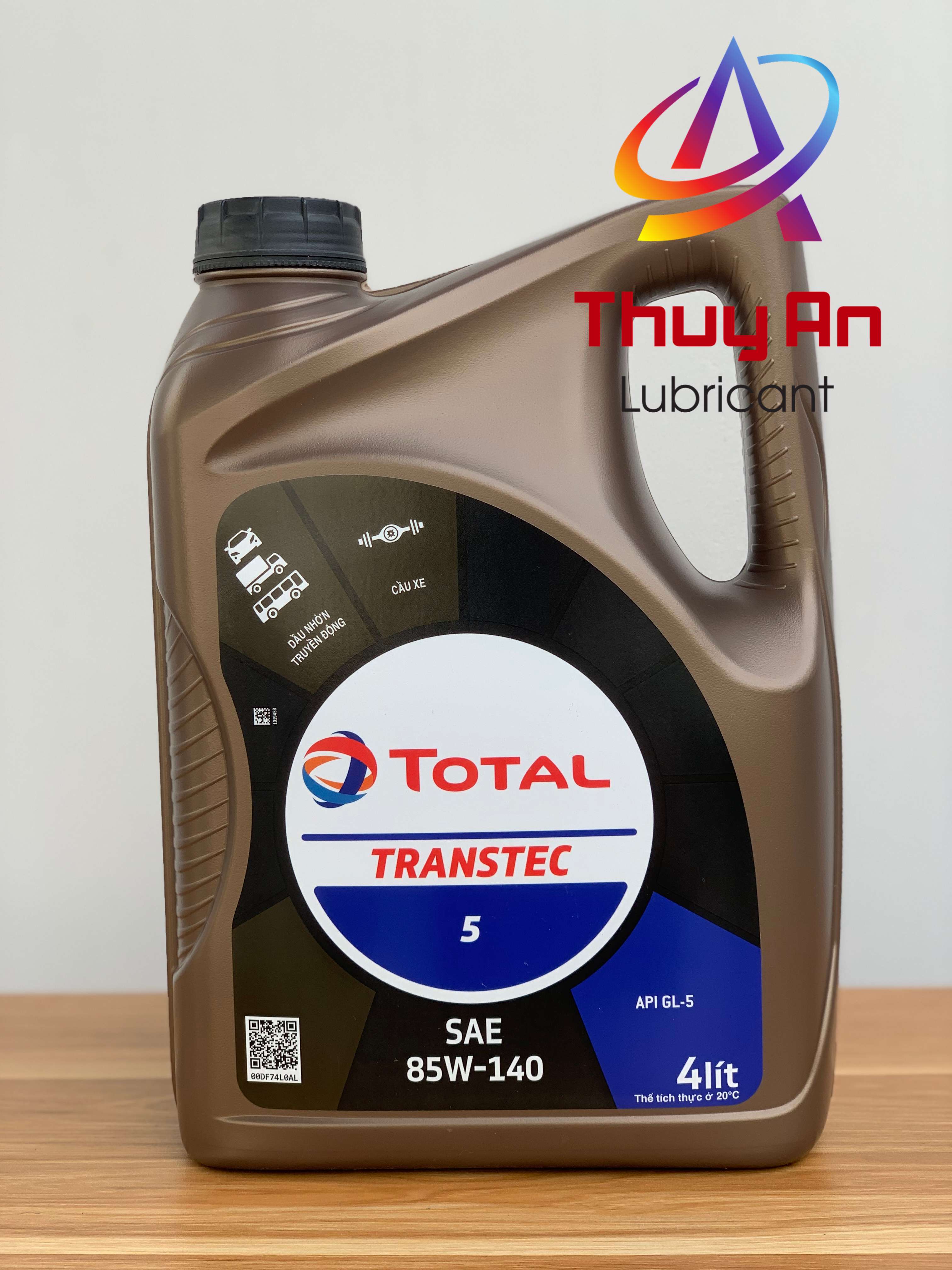 Dầu hộp số total transtec 5 85w-140 / 80w-90 4l - dầu cao cấp dành cho hộp số xe ôtô