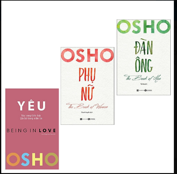 Combo 3 cuốn OSHO - Yêu - Being In Love + Osho Đàn Ông