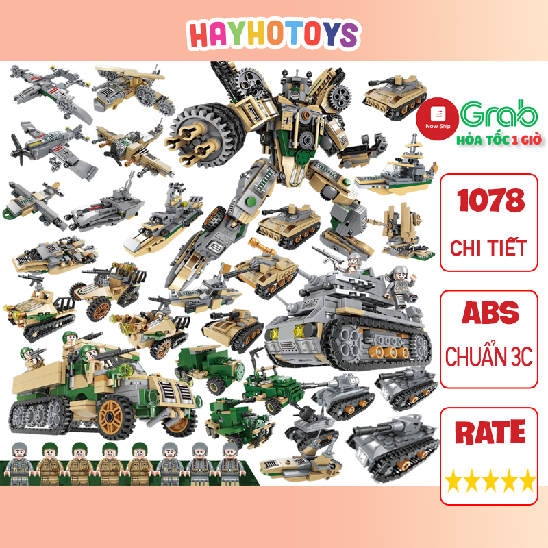 Đồ chơi lego xe tăng xt1078 , lắp ráp mô hình robot / máy bay / xe quân sự đặc biệt đồ chơi cho bé