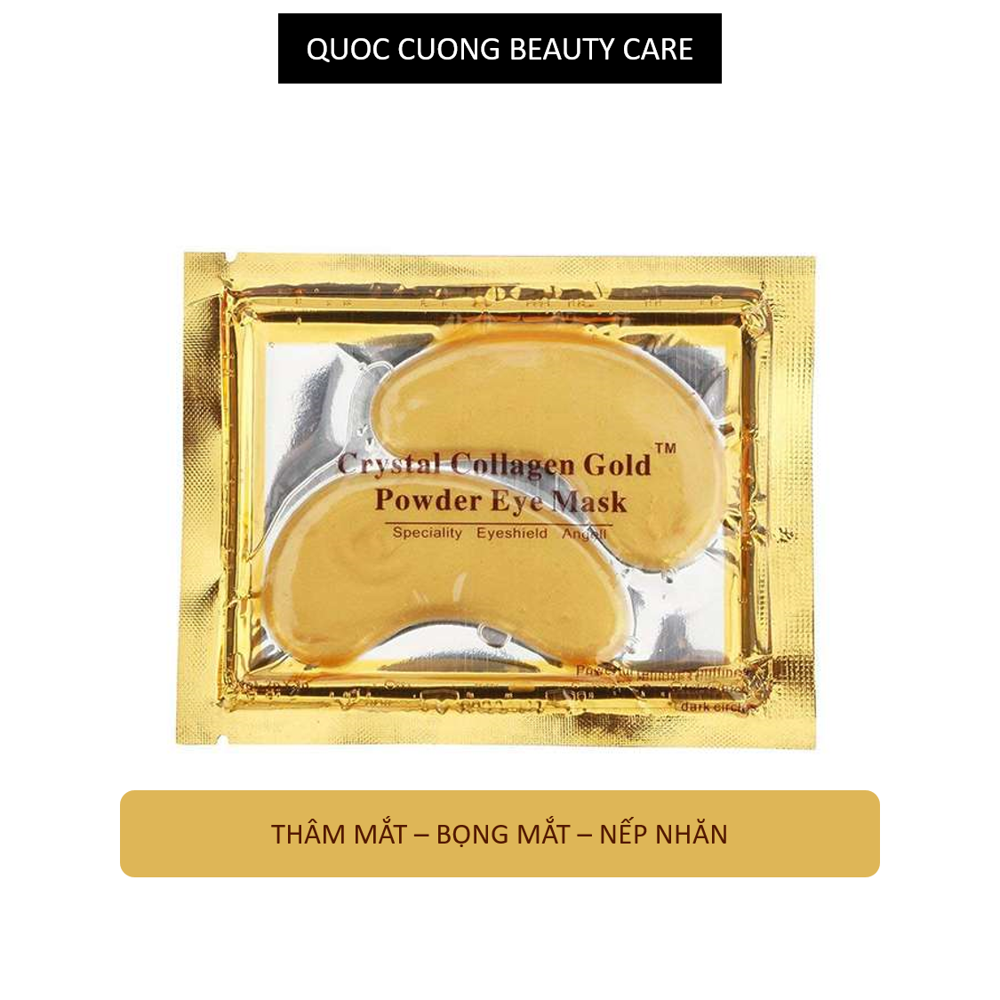 Mặt nạ mắt Collagen pha lê vàng cho mắt thâm