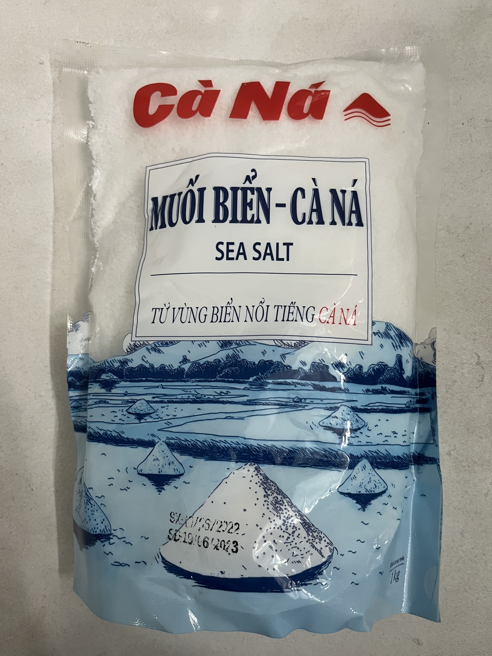 Muối Biển Cà Ná Không I - Ốt 1kg date mới nhất