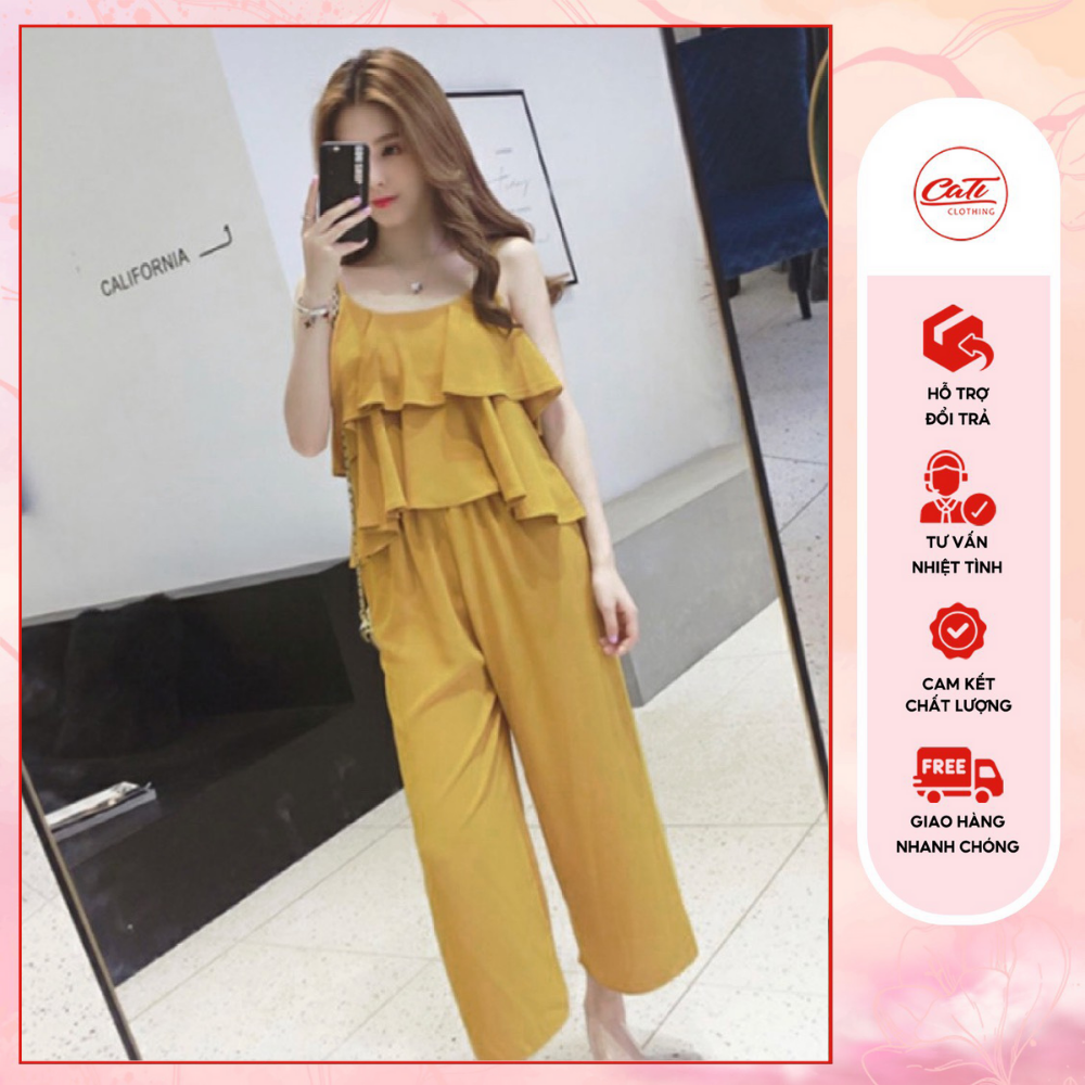 Cati set bộ đồ nữ mặc ở nhà đi chơi