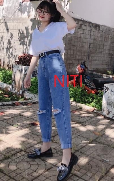 [HCM][ VỘI VÀNG!!! ] QUẦN BAGGY JEAN NỮ CAO CẤP NITI LƯNG SIÊU CAO MÀU XANH CỰC HOT ĐIÊN ĐẢO GIỚI TRẺ-NL12358