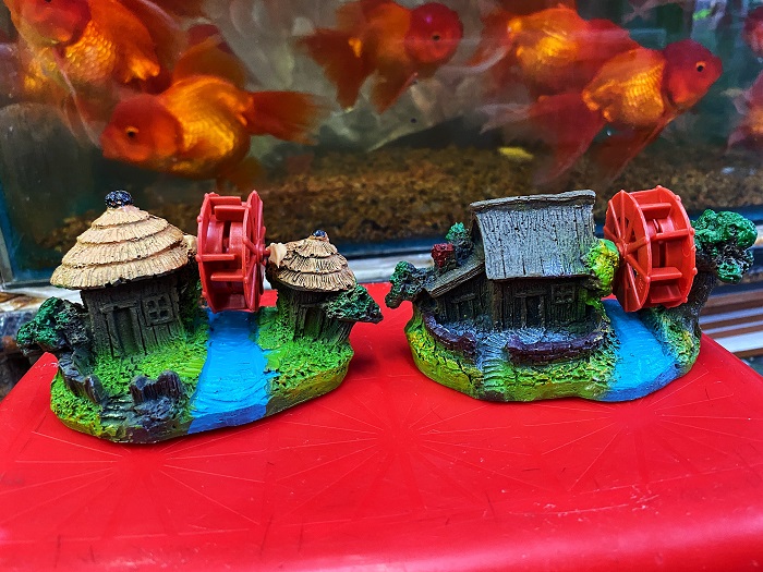 "Hoàn tiền đến 10%" CẢNH NÚI BÁNH QUAY TRANG TRÍ HỒ CÁ NON BỘ 9X5X6CM