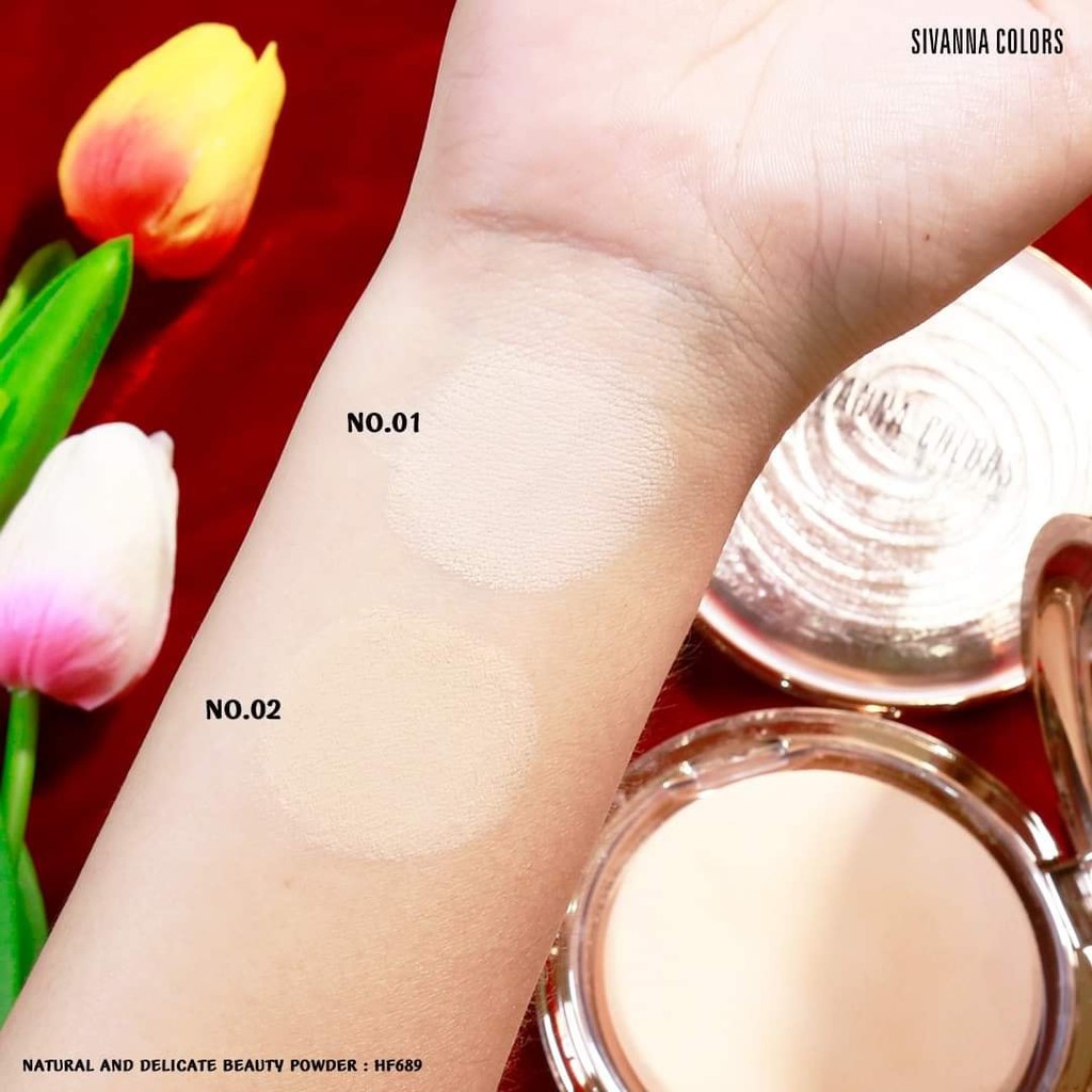 01 Phấn Phủ Sivanna Colors Ultra Foundation Silky Smooth Thailand 20gram