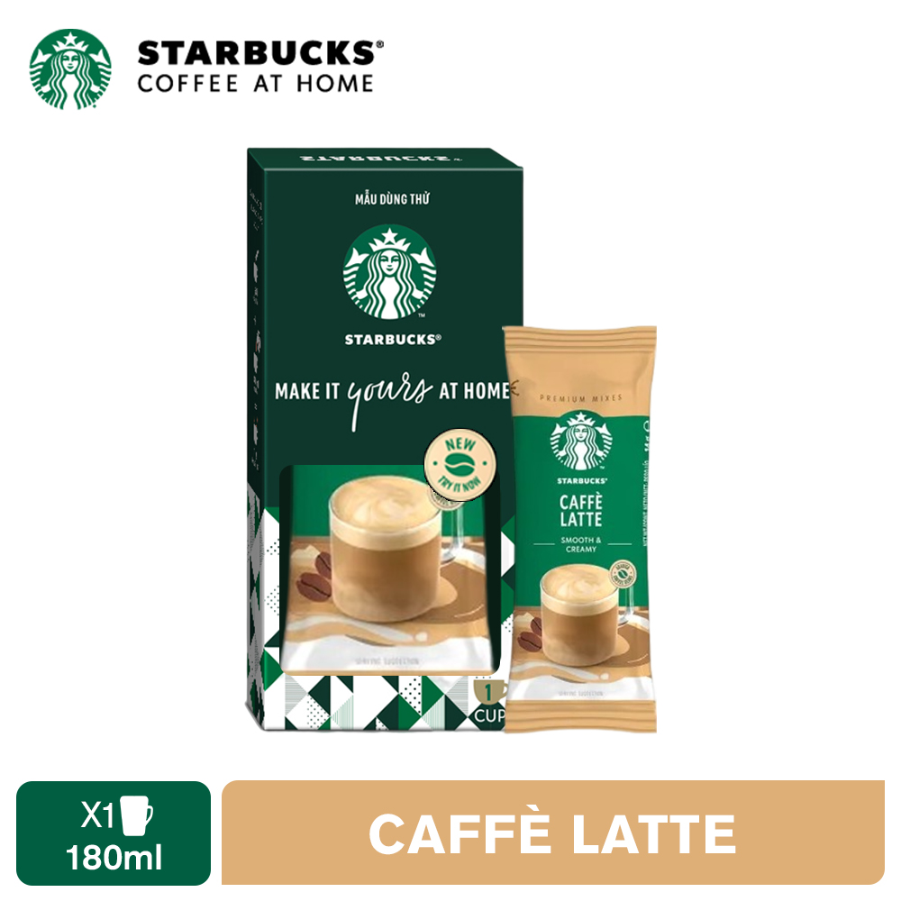 Gift - Mẫu thử cà phê hòa tan cao cấp Starbucks Caffé Latte