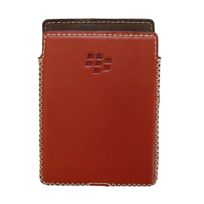 Bao Da Mộc Dạng Cầm Tay Vuông DTR Blackberry Passport Silver - Đỏ