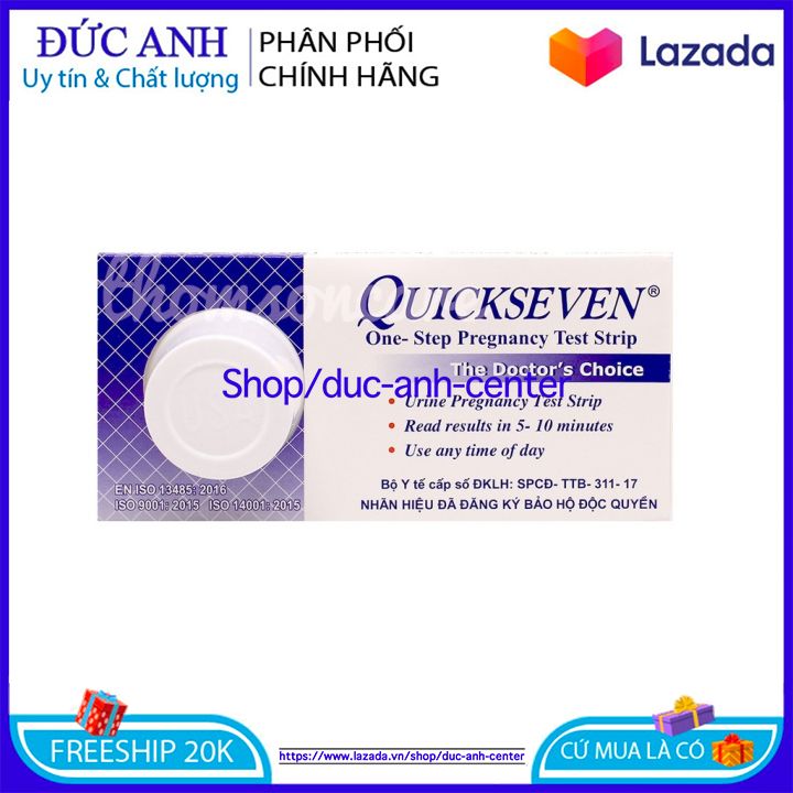 Que thử thai chính xác - Test Quickseven chính hãng- che tên sản phẩm, thử thai điện tử , que thử thai chip chip - đức anh center