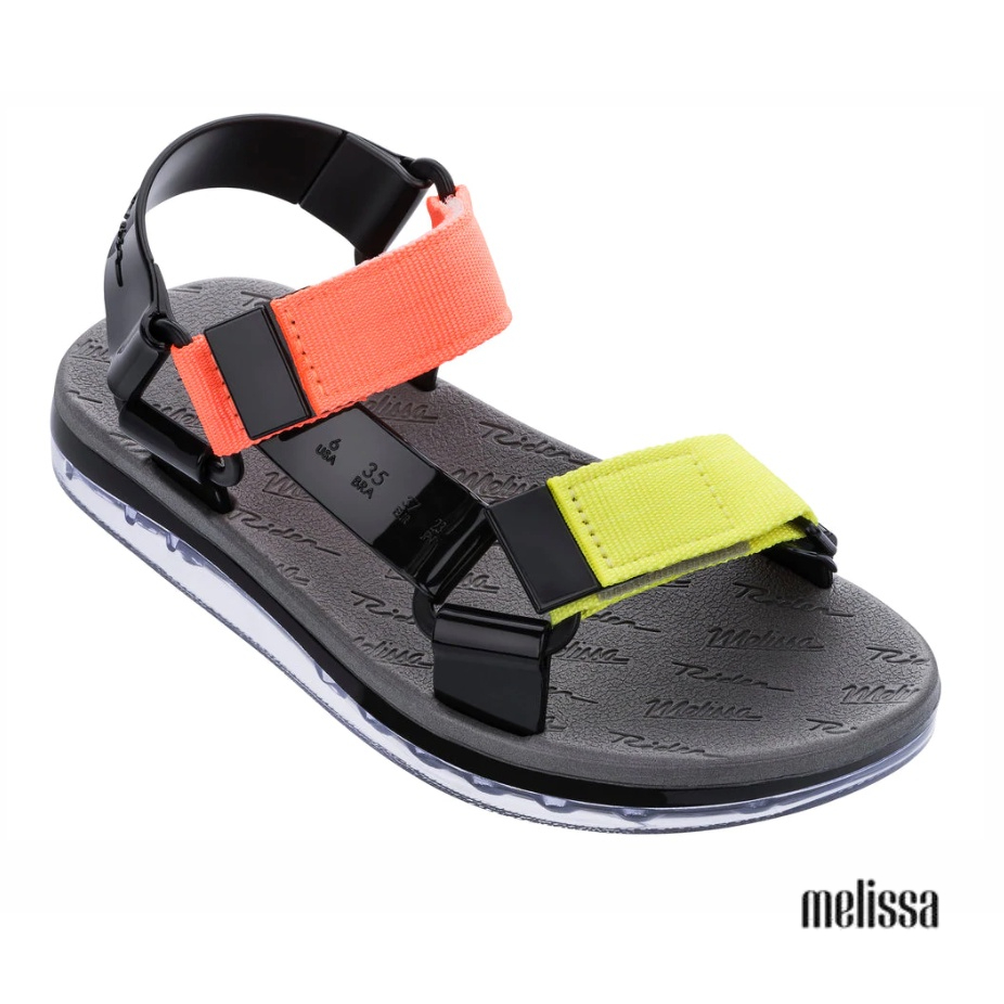 Giày sandals Melissa Papete + Rider AD - Đen
