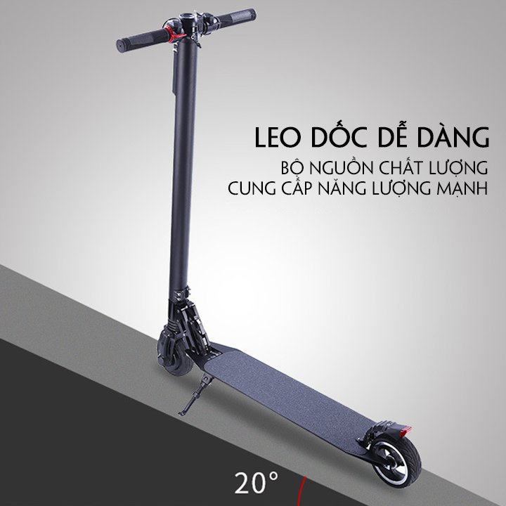 Xe scooter điện màn hình đồng hồ led cao cấp - xe điện mini gấp gọn trọng tải 100kg
