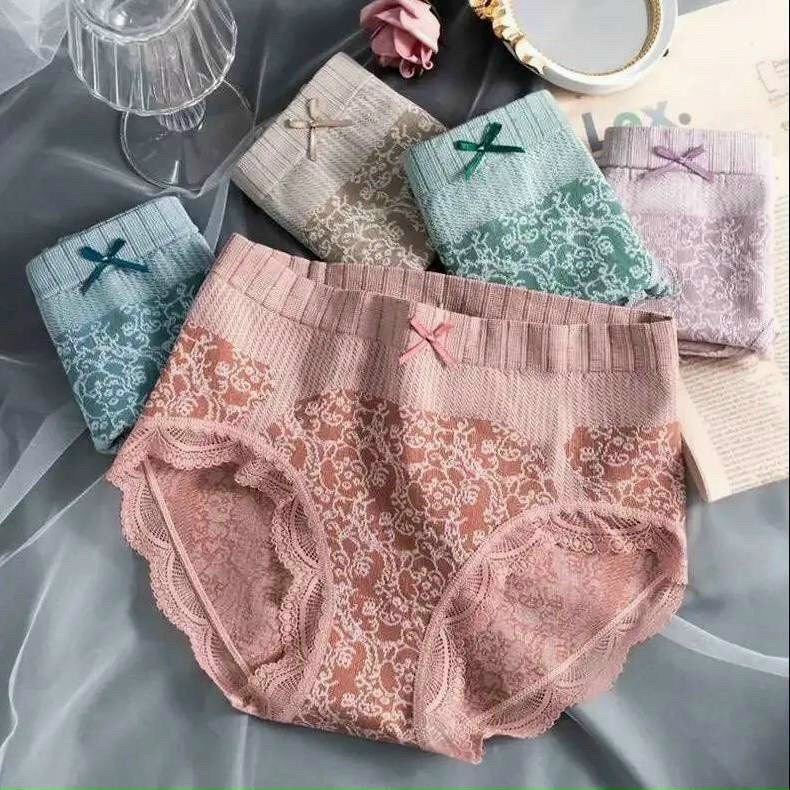 Bộ 10  Quần Lót Nữ hoàng hậu KHÁNG KHUẨN CHỐNG VIÊM  Cạp Cao Gen Bụng Phối Sexy Quyến Rũ