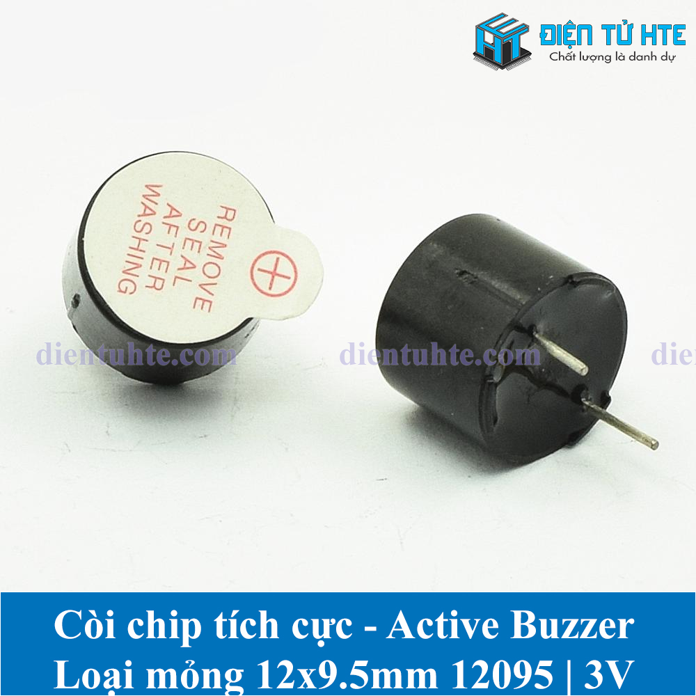 Gói 5 Còi chip tích cực Active Buzzer 12095 12x9.5mm TMB 3V 5V 12V