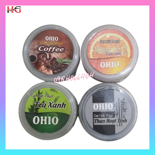 [HCM]Lột mụn Ohio vitamin c-coffee-than tre và trà xanh