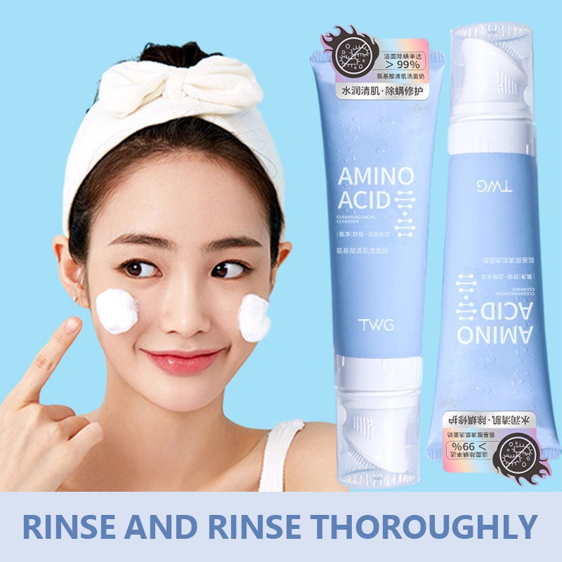 Amino Acid Brush Head Facial Cleanser Nhẹ nhàng giữ ẩm Facial Cleanser Foam Facial Cleanser YVETTERY