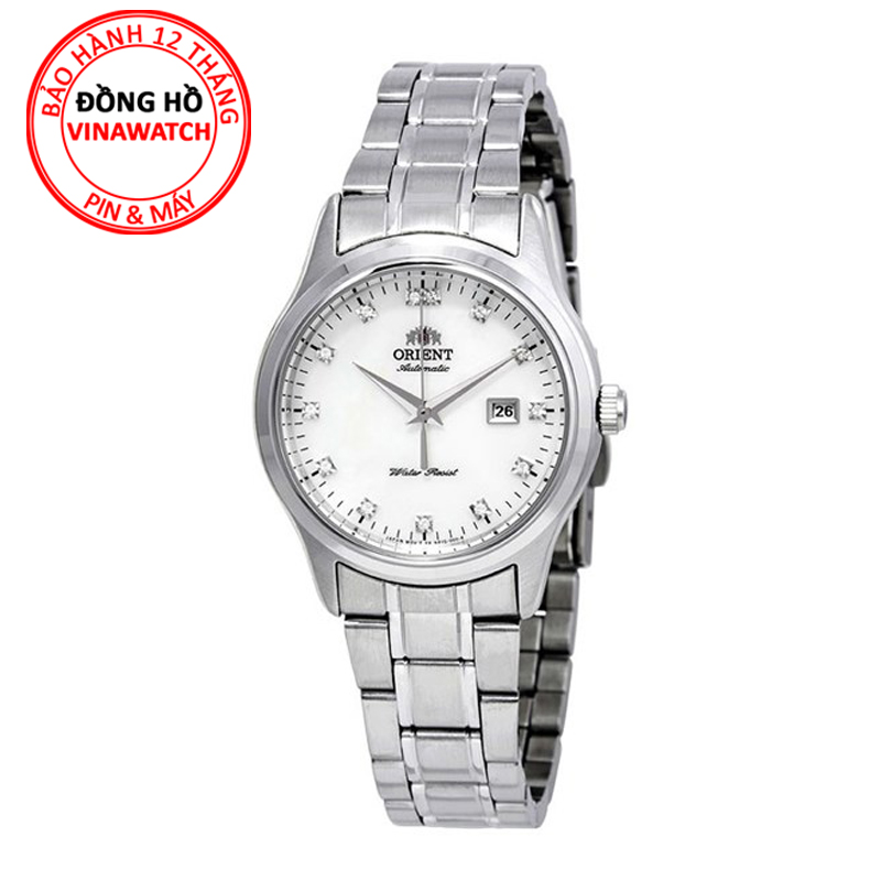 Đồng hồ orient nữ dây kim loại fnr1q004w0 - automatic - kính khoáng