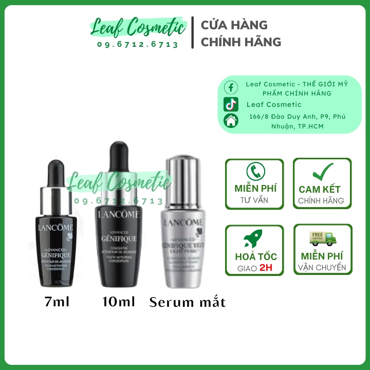 Tinh Chất Trẻ Hóa Da Lancome Advaced Genifique Youth Activating Concentrate - Leaf Cosmetic
