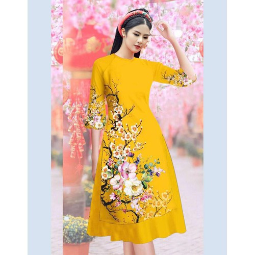 [HCM]ÁO DÀI CÁCH TÂN - ÁO DÀI CÁCH TÂN BIGSIZE -  ÁO DÀI CÁCH TÂN MẪU MỚI NHẤT CHẤT VẢI GẤM LỤA CAO CẤP CO GIẢN NHẸ CÓ SIZE LỚN